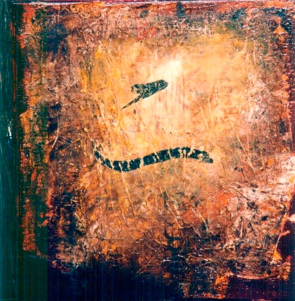 K'O, gesso, oil & mixte