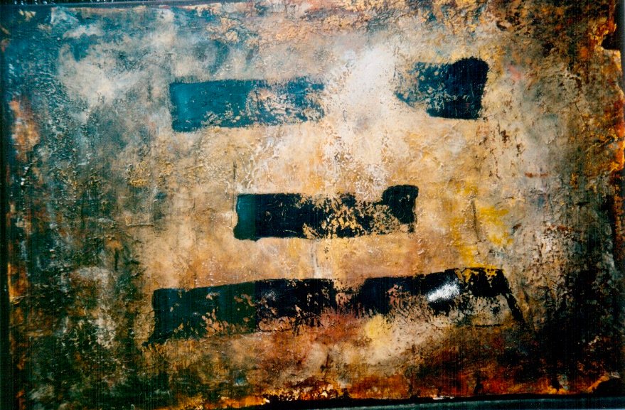SAN, gesso, oil & mixte