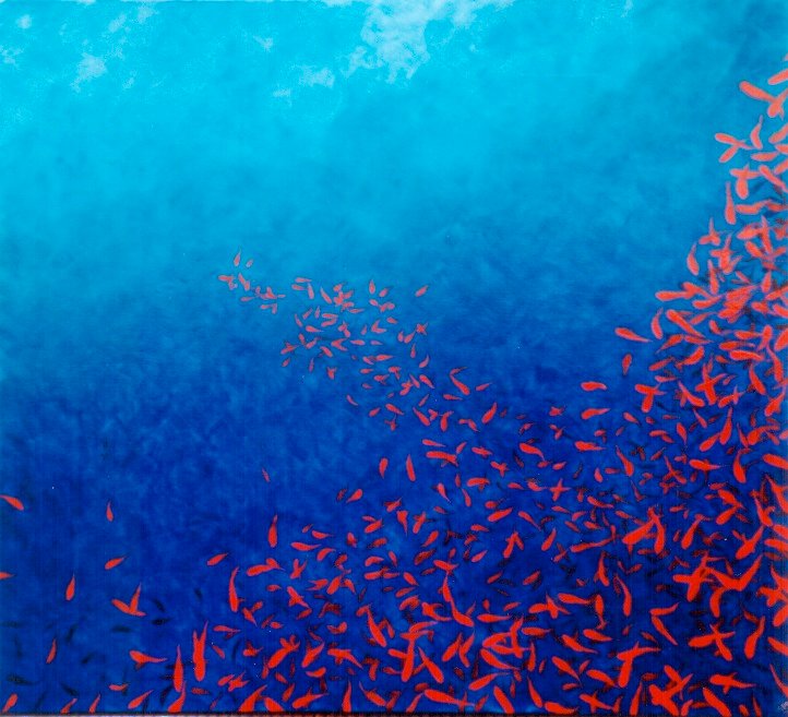 UNDERWATERVIEW, gesso, oil & mixte