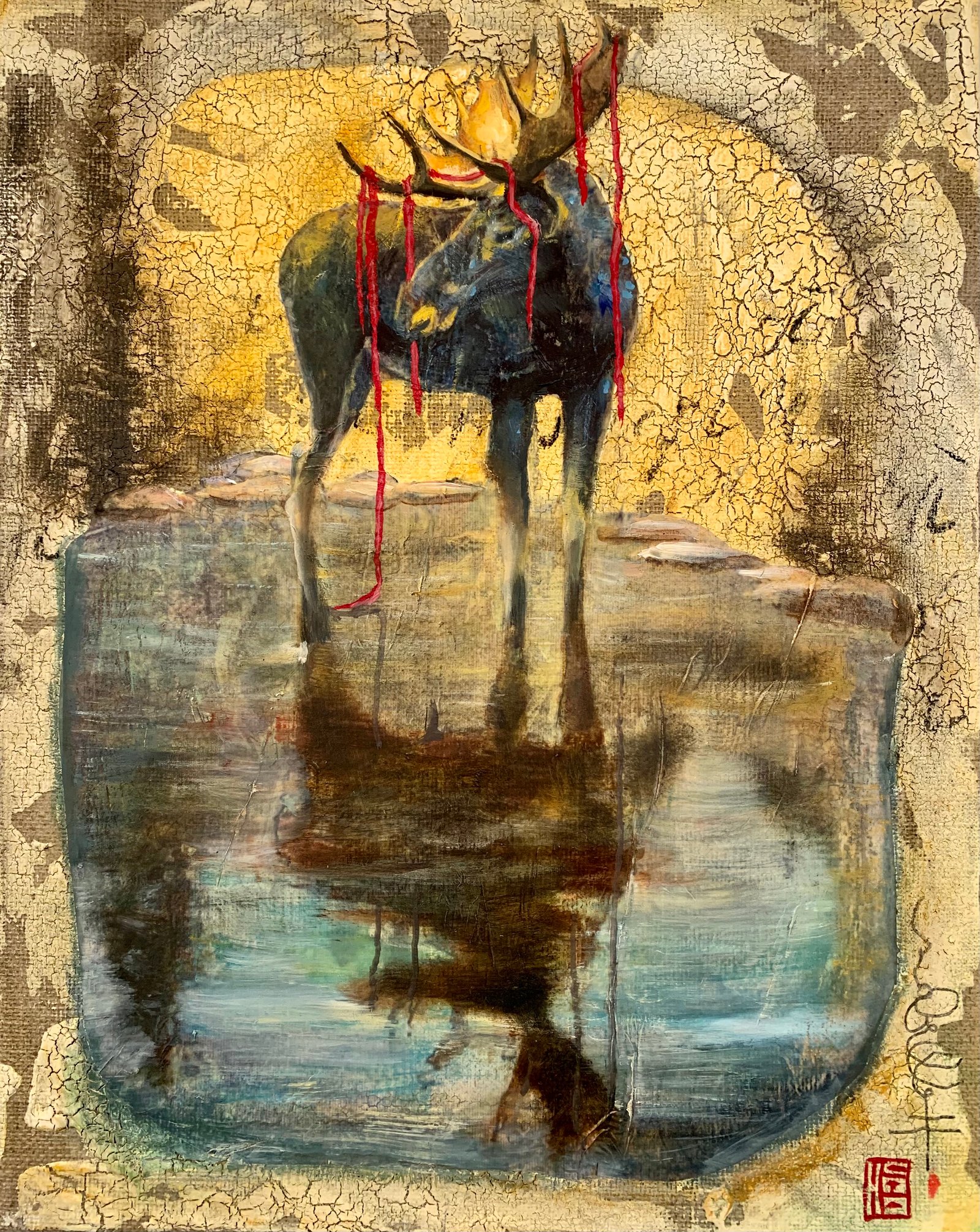 IMG 9019, gesso, oil & mixte