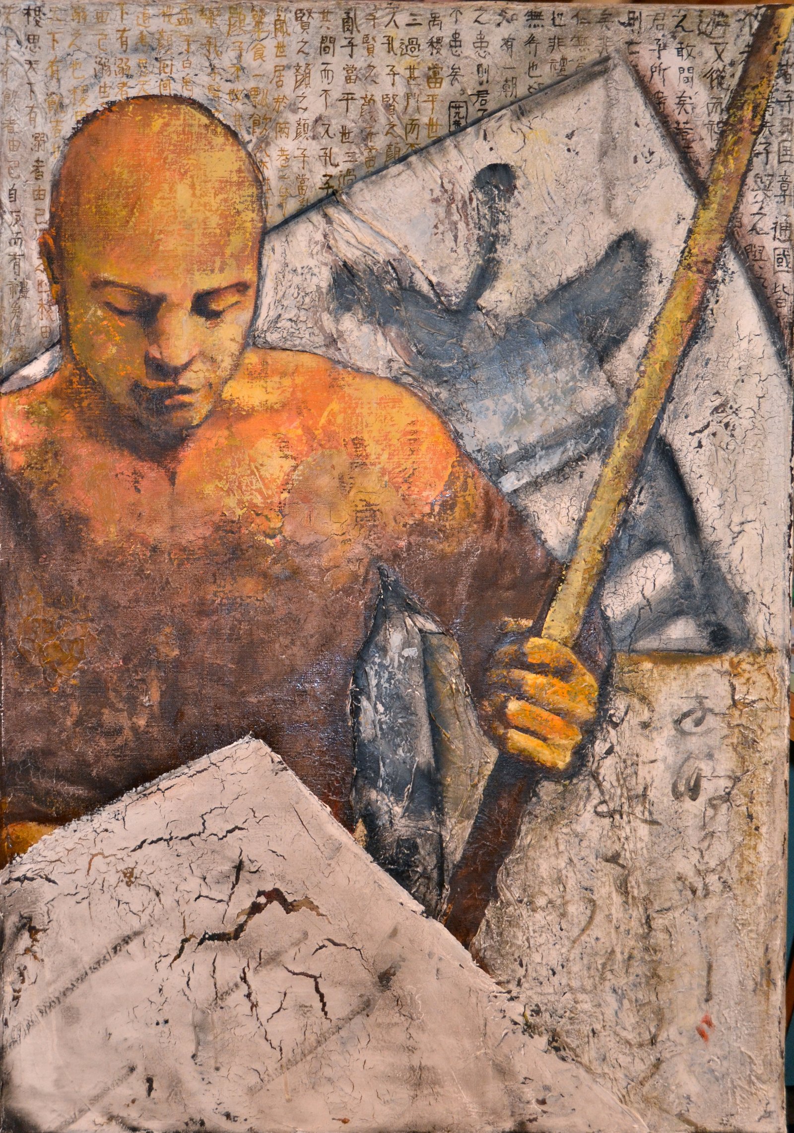 SORYO, gesso, oil & mixte