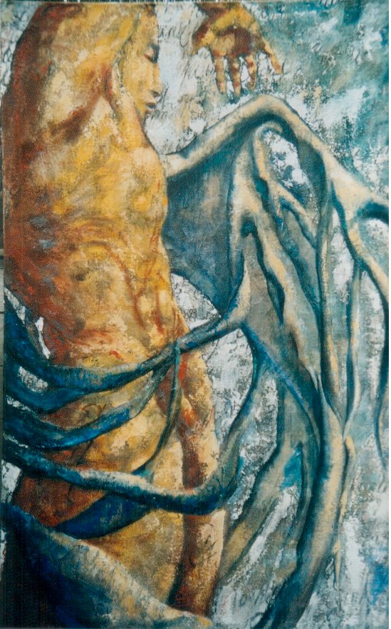 ICARUS, gesso, oil & mixte