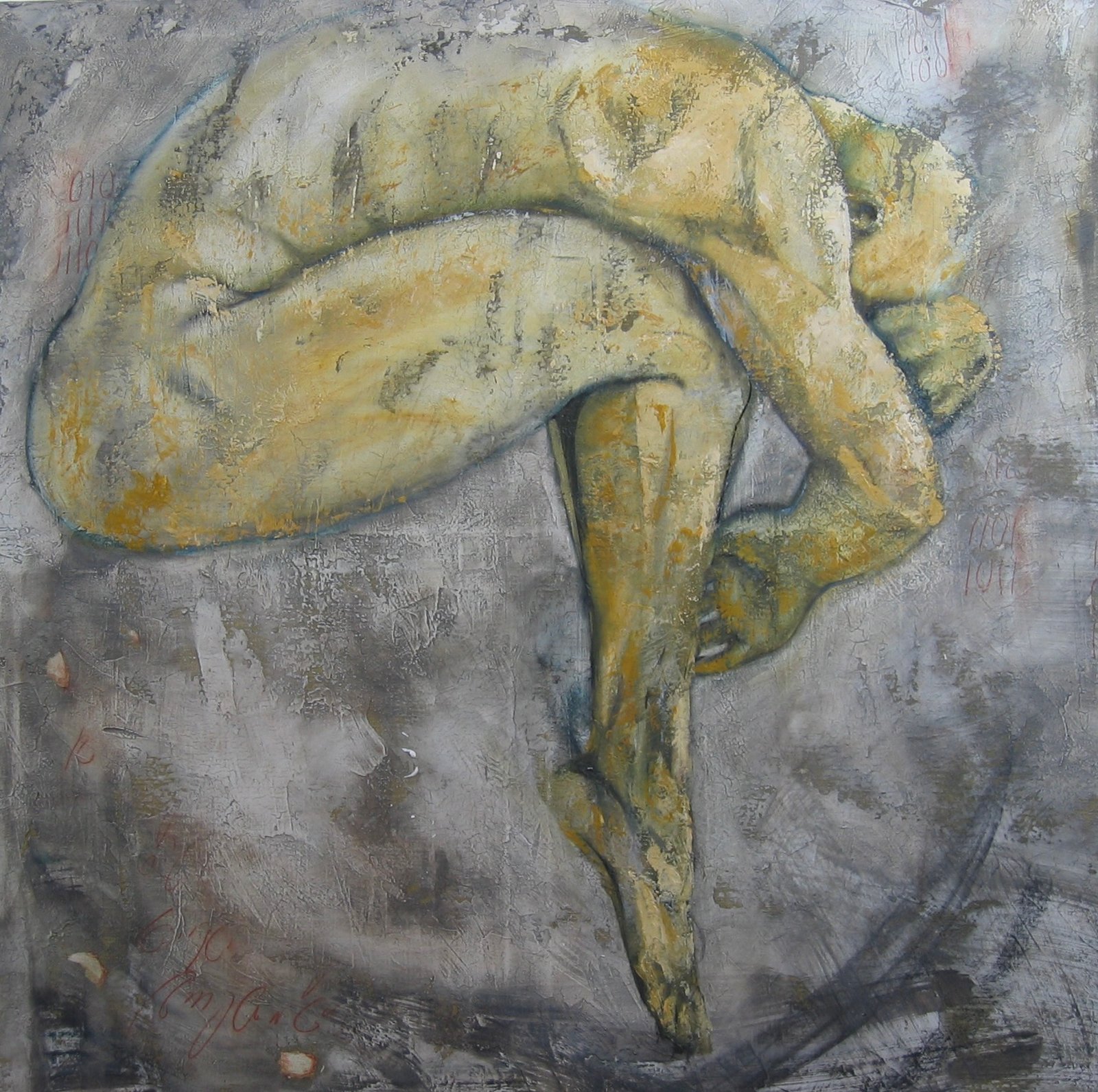 INCONSCIENCE, gesso, oil & mixte