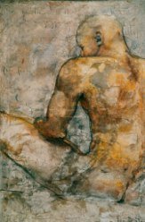 MEDITATION II, gesso, oil & mixte