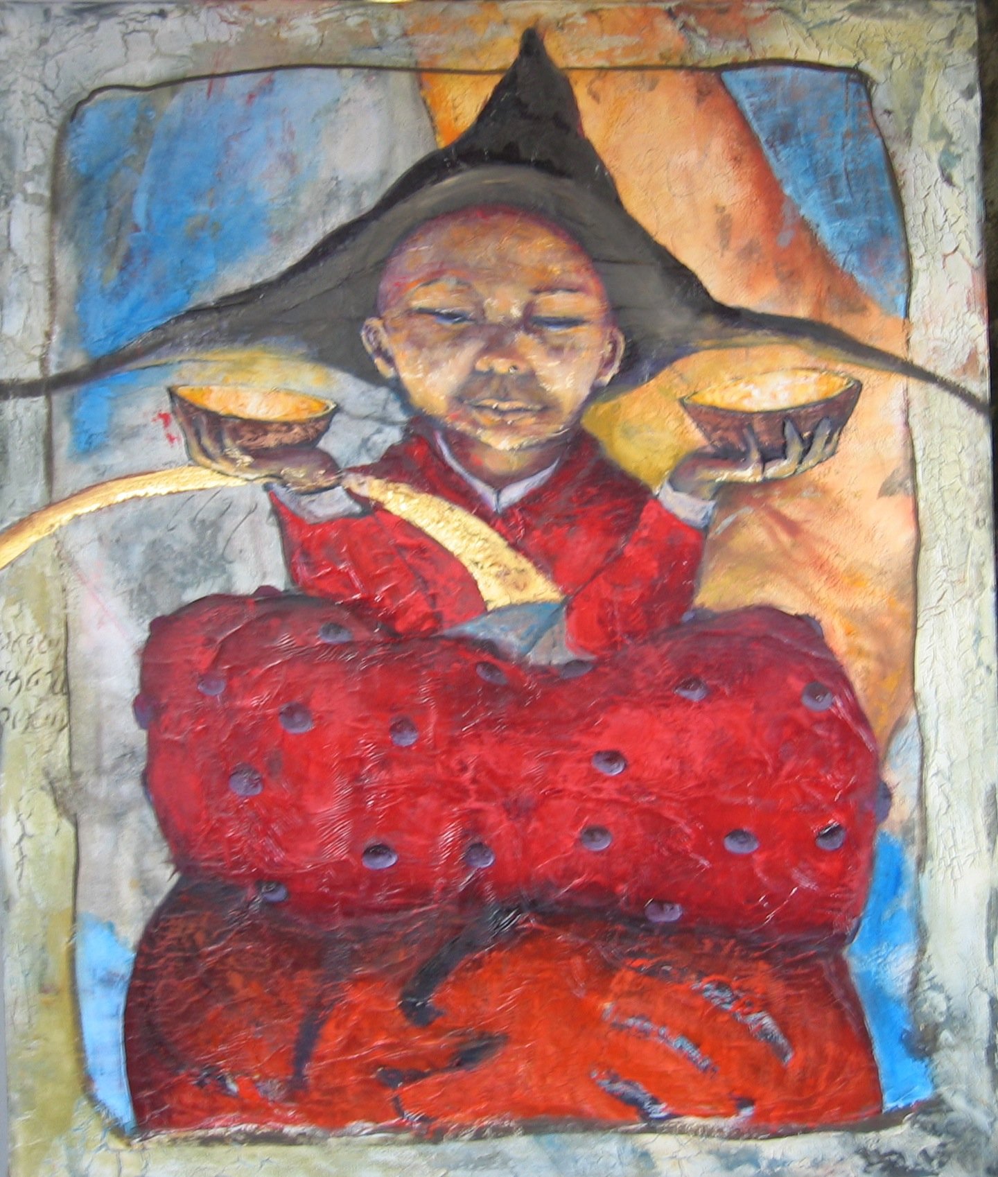 MAE MAE, gesso, oil & mixte
