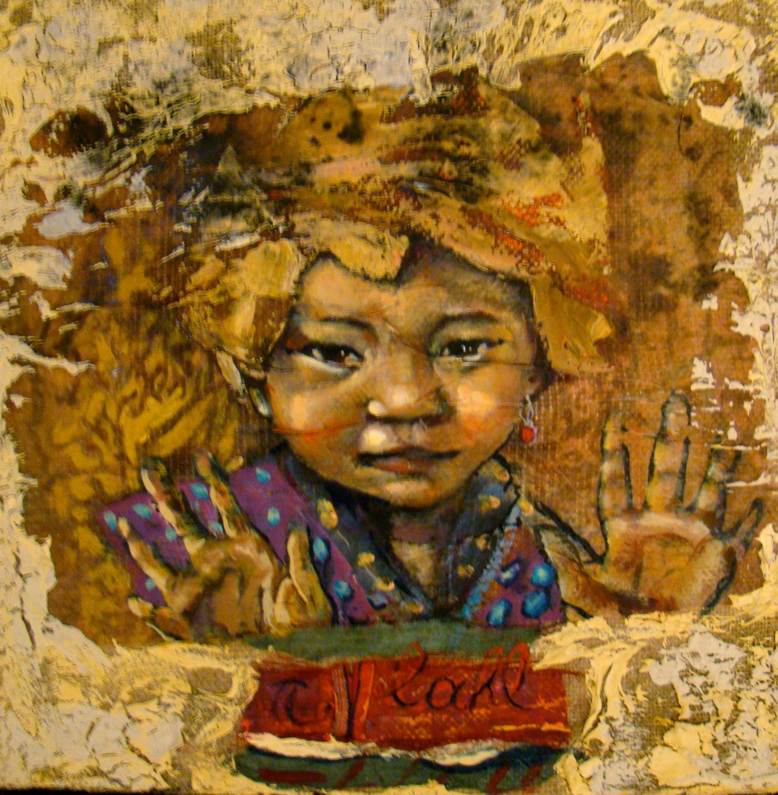 KANTOKU, gesso, oil & mixte