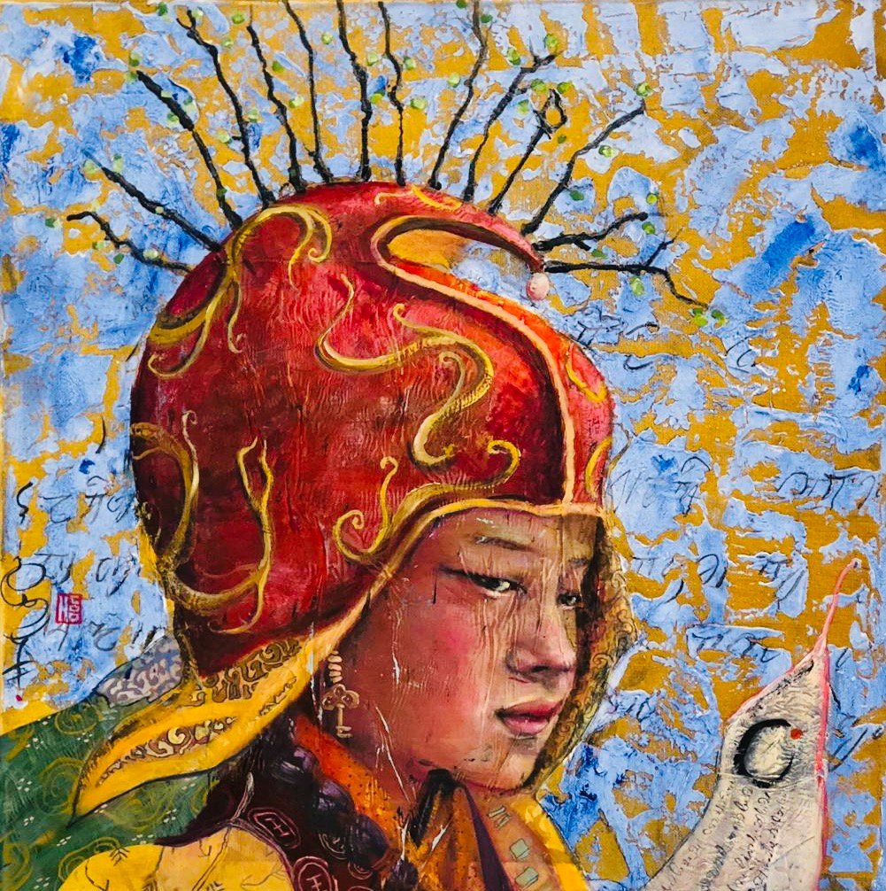 MANUSCRIT, gesso, oil & mixte