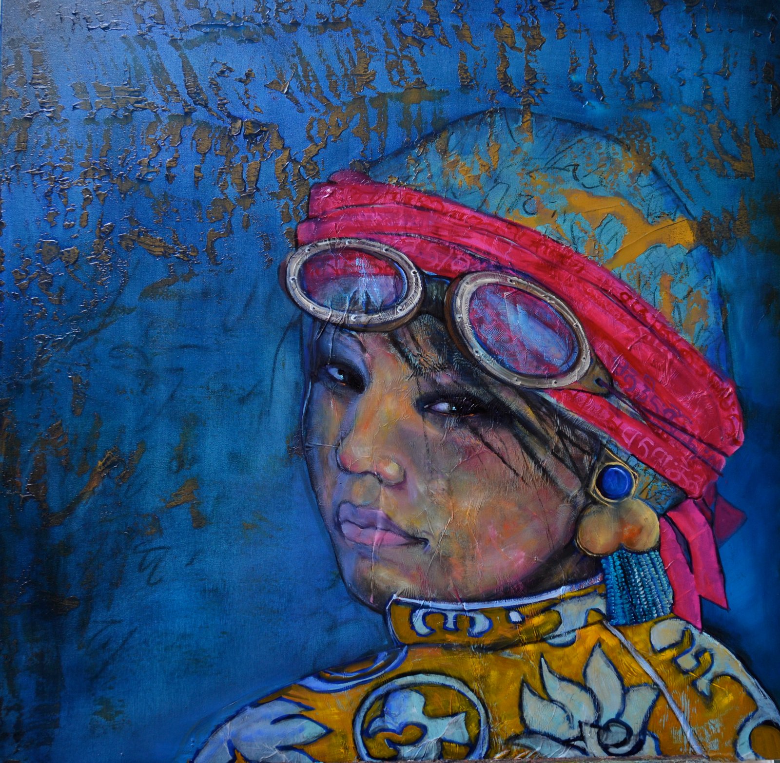 SHA JENNA, gesso, oil & mixte