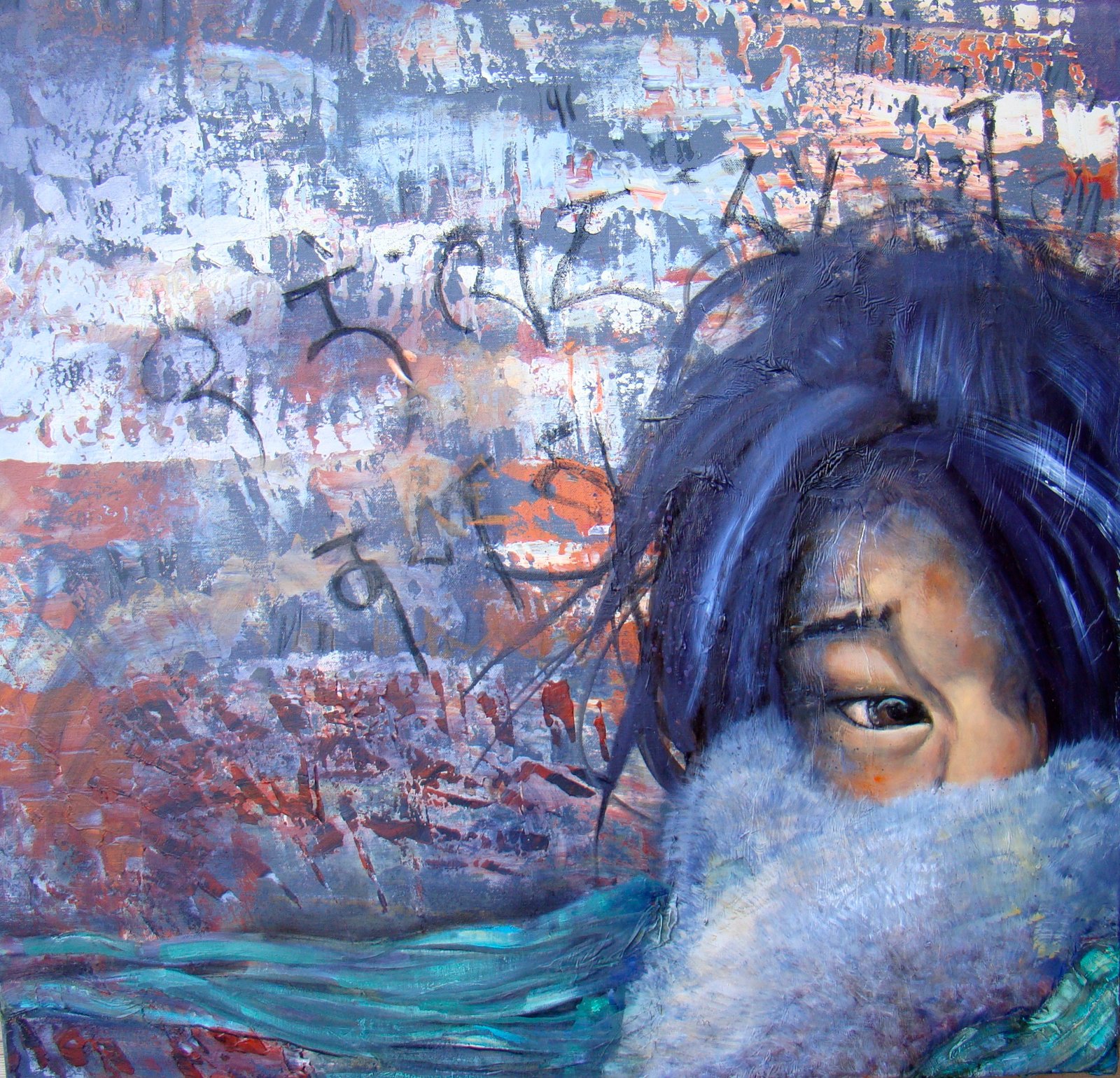 FONG, gesso, oil & mixte