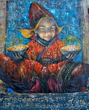 MAE MAE, gesso, oil & mixte