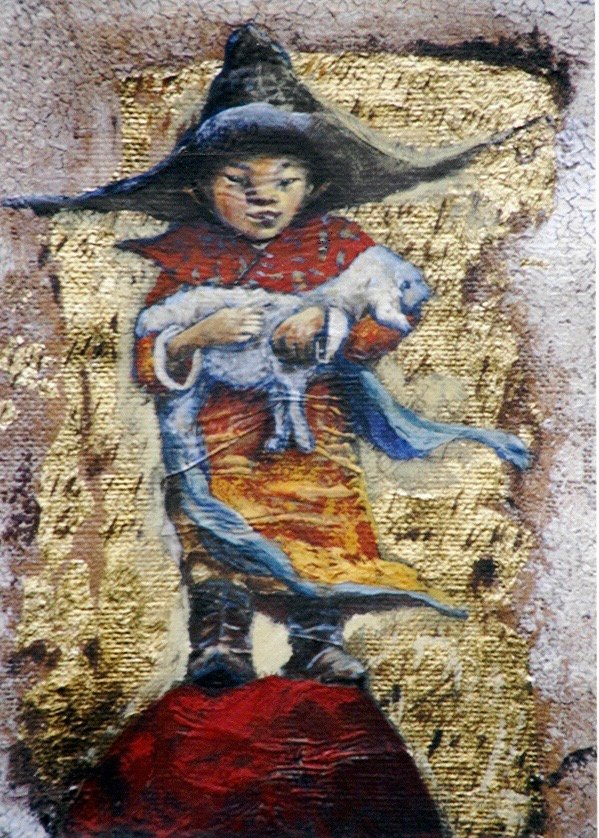 BOKYUSHA, gesso, oil & mixte